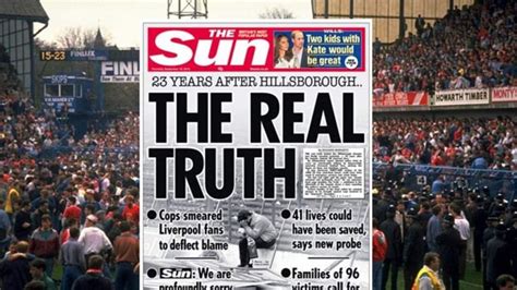 Sun Apologises For Hillsborough Story Shame Uk News Sky News