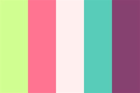 Funky Fresh Green And Pink Color Palette Color Palette Pink Color