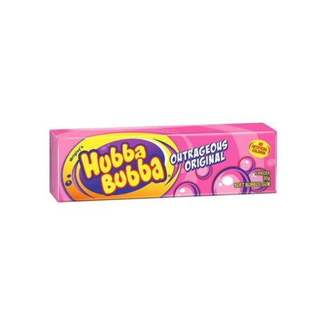 Hubba Bubba Outrageous Original Bubble Gum Chunk 5 Piece I Luv Lollies