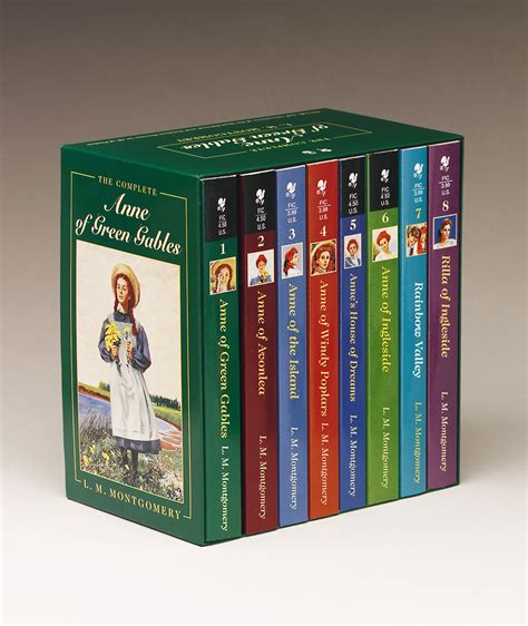 Anne Of Green Gables Complete 8 Book Box Set By Lucy Maud Montgomery