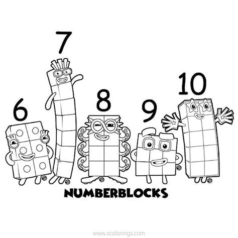 numberblocks printable coloring pages printable templates