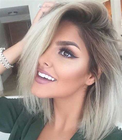 Black and brown shades are popular, and the long bob and medium cut are in fashion. 30+ Super Blonde Bob Hairstyles | Bob Hairstyles 2018 ...