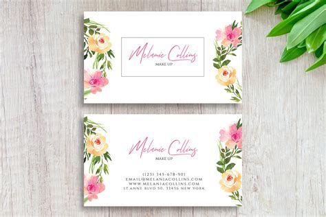 Flower shops and florists, landscapers, gardeners, boutiques, travel agents, and many others, can take advantage of our floral cards. Floral Business Card Template ~ Business Card Templates ~ Creative Market