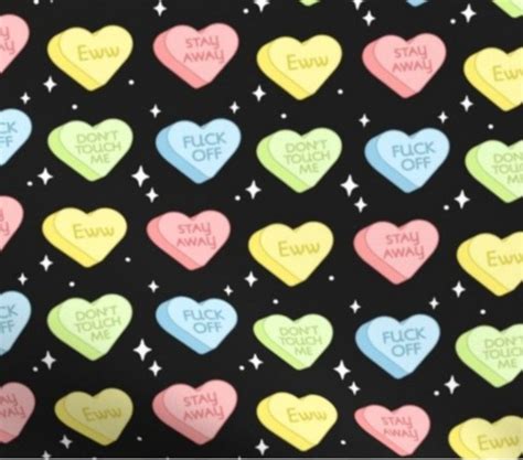 Valentines Mean Candy Hearts 100 Cotton 3 Layer Reusable Etsy