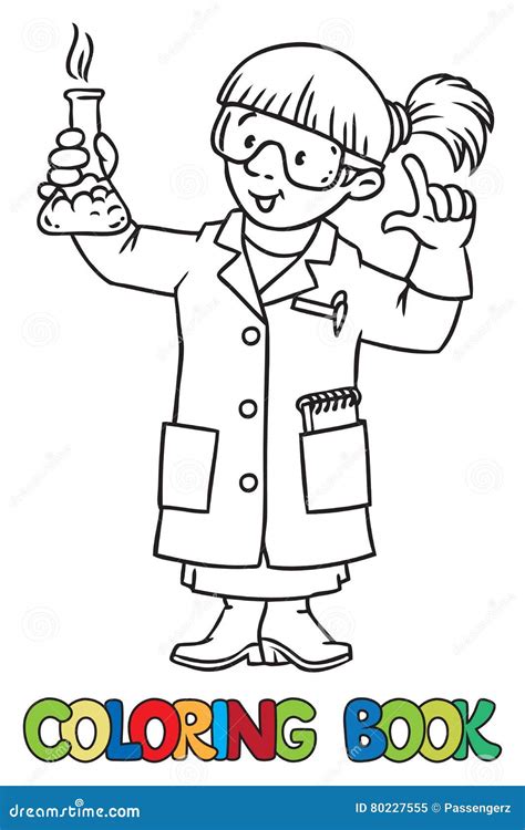 Girl Scientist Coloring Pages