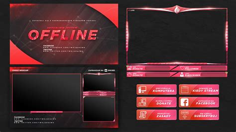 Free Twitch Stream Overlay Template 2018 On Behance Twitch Streaming