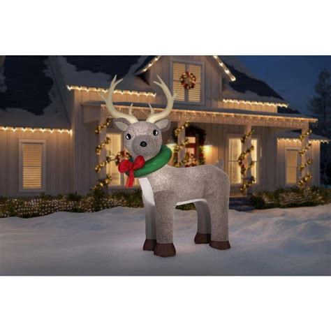 It was obtainable from the christmas egg during the christmas event (2019) and was added to the game on december 14, 2019. Home Accents Holiday 11 ft. Pre-Lit Inflatable Reindeer ...
