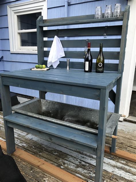 Ana White Potting Bench Or Outdoor Bar Diy Projects