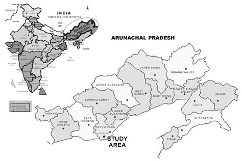 Study Area Itanagar Arunachal Pradesh Download Scientific Diagram