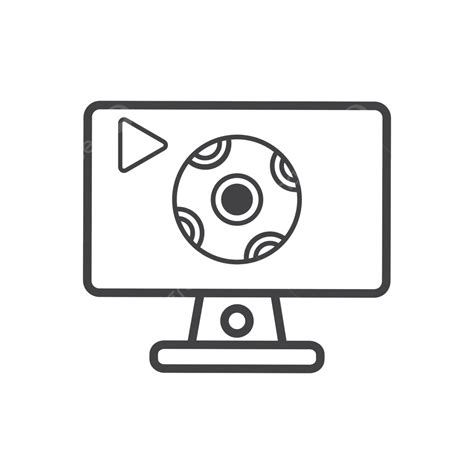 Soccer Ball Computer Icon Isolated White Background Ready Vector Vector