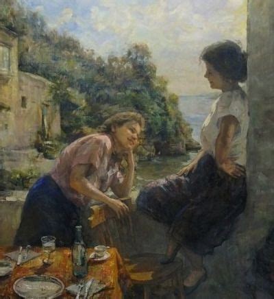 Ugo De Cesare Italian Watercolour Romantic Paintings