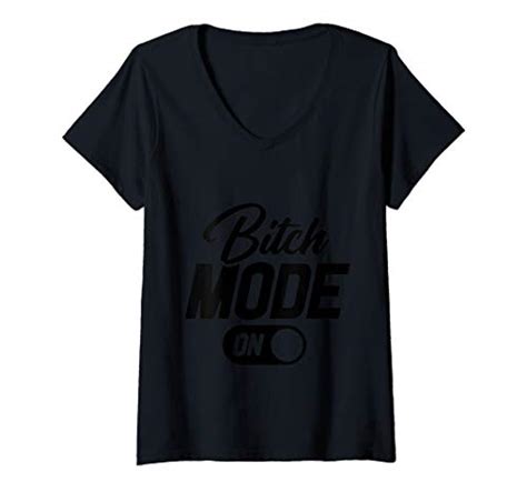 Bitch Mode Womens Bitch Mode V Neck T Shirt From Amazon Daily Mail