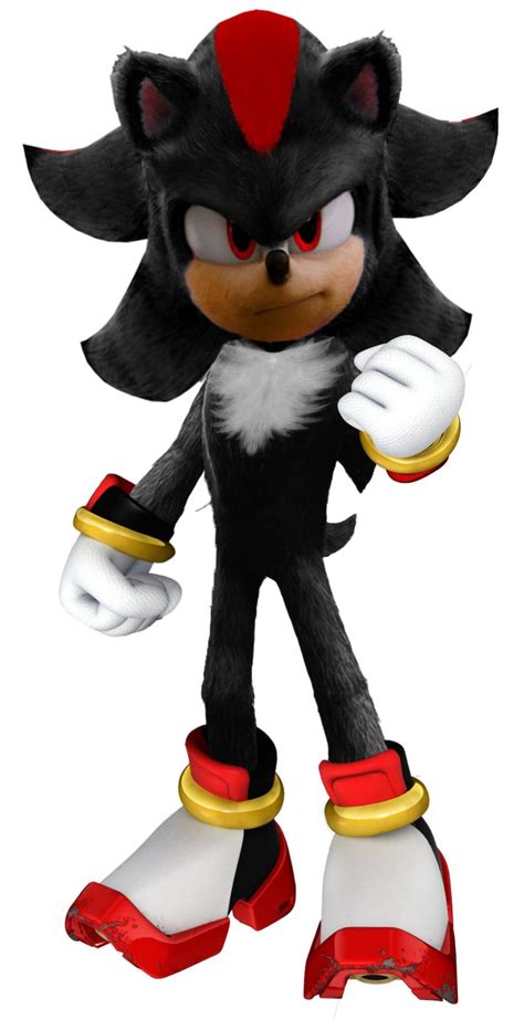 An Image Of A Black And White Sonic Character