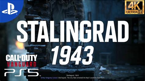 Call Of Duty Vanguard Stalingrad 1943 Part 6 Ps5 4k 60fps Youtube