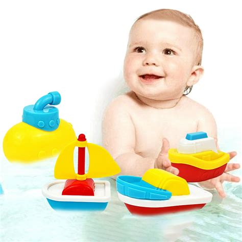 Bangcool 4pcs Bath Toy Creative Floating Boat Bathtub Toy Shower Party