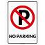 No Parking Signs  Poster Template