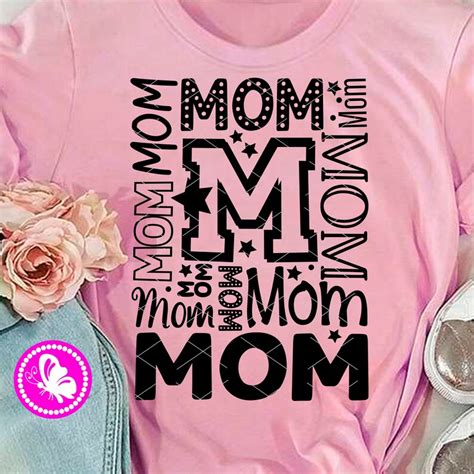 Mom Mom Svg File Mothers Shirt Svg Files For Cricut Or Etsy