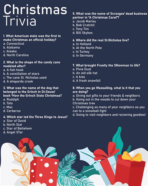 Printable Christmas Trivia Questions And Answers Kris Kringle And Saint