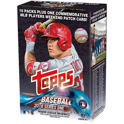 2018 Topps Series 1 Baseball Retail Blaster Box W 101 Cards