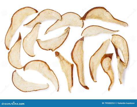 Sun Dried Dried Pear Slices Stock Image Image Of Isolated Slice