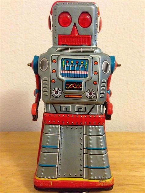 Atom Robot Yonezawa Japan 1950s Rare Tin Toy Robot From The Golden