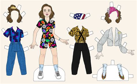Eleven From Stranger Things Paper Doll By Caitlin Bohannon Paper