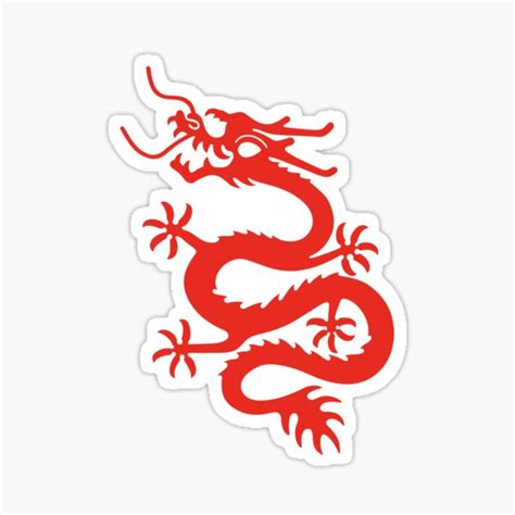 Cathay Dragon Dragonair Old Logo 1985 Sticker For Sale By