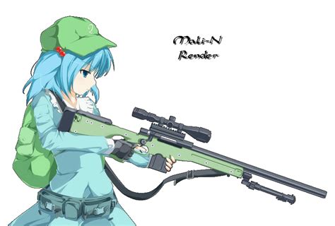 Touhou Sniper Girl Render By Mali N On Deviantart