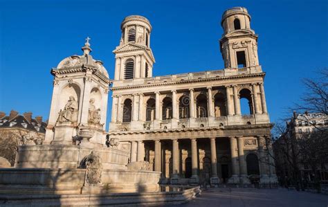 The Church Of Saint Sulpice Paris France Stock Photo Image Of