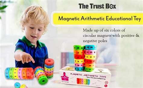 The Trust Box Magnetic Arithmetic Learning Toy Cylinder Numbers And