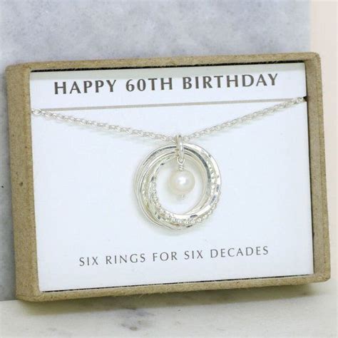 Each one of their gift packs is beautifully presented in a box or basket for that extra special touch. 60th birthday gift - this sterling silver necklace is ...