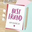Best Friend Valentine's Day Card By Pink and Turquoise ...
