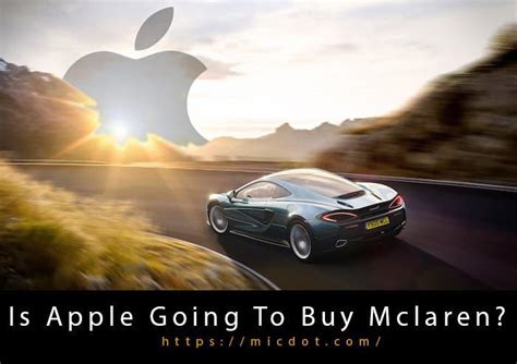 Is Apple Buying Mclaren