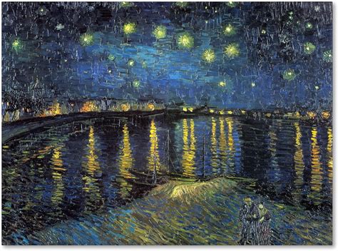 Van Gogh Starry Night 1888 Old Master Black Framed Art Print B12x2255