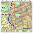 Aerial Photography Map of Skokie, IL Illinois