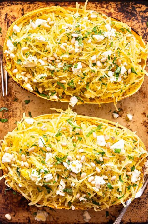 Spaghetti Squash With Feta And Herbs Recipe Runner