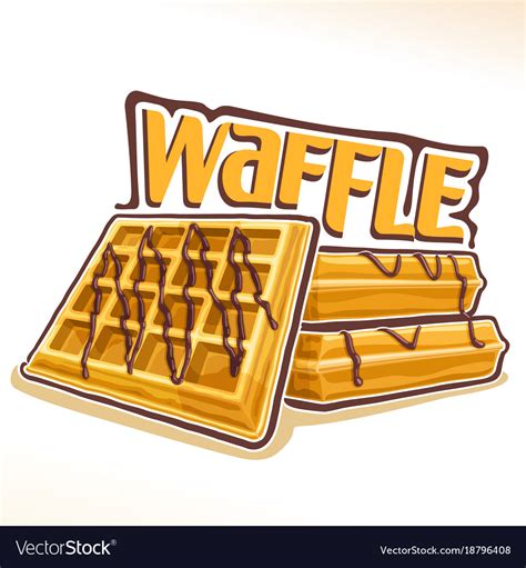 Logo For Belgian Waffle Royalty Free Vector Image