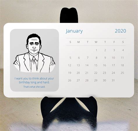 The Office 2021 Funny Illustrated Desk Calendar Etsy Office Cards