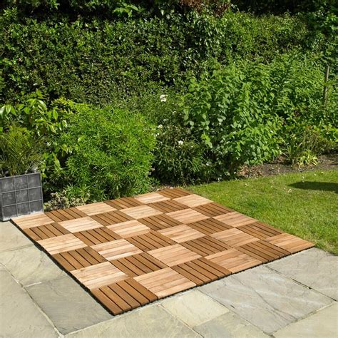 Free shipping on orders over $25 shipped by amazon. 4 X 9 PACK WOODEN DECK FLOOR TILES DECKING GARDEN WOOD ...