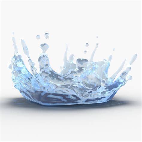 Water Splash 3d Model 19 3ds C4d Ma Obj Max Fbx Unitypackage