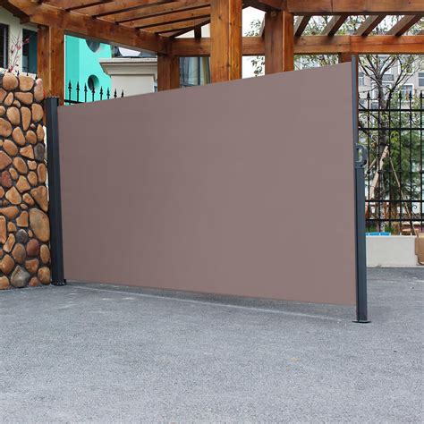 Outdoor Retractable Side Awning Folding Side Screen Awning Patio