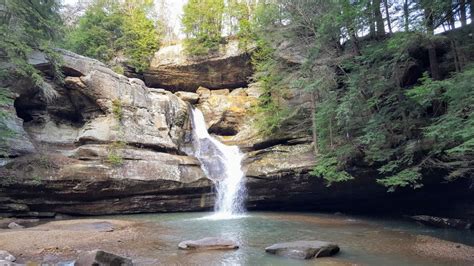 Celebrating A Rare Warm Winter Day With Waterfalls At Hocking Hills