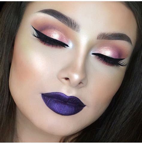 Pin By Jocelyn Gamino On Makeup Purple Lips Metallic Liquid Lipstick
