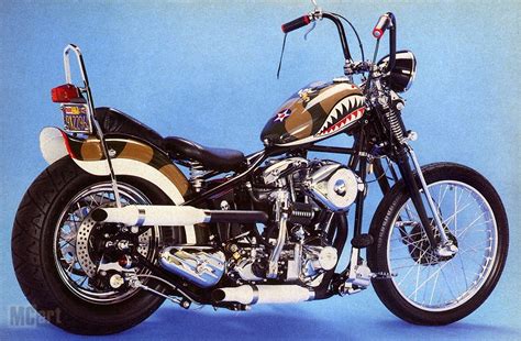Mc Artmotorcycle Art Theme Bikes Flying Tigers Shark