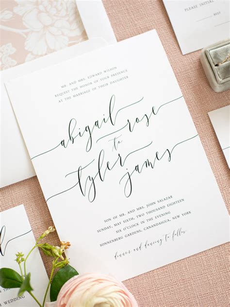 Fresh designs from indie designers. Clean, Simple, Elegant Wedding Invitations from Shine