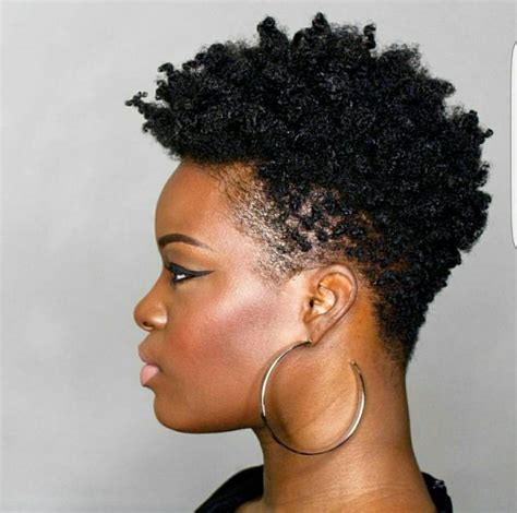 Nappy Mohawk ~ ~ Short Natural Hair Styles Tapered Natural Hair 4c Natural Hair