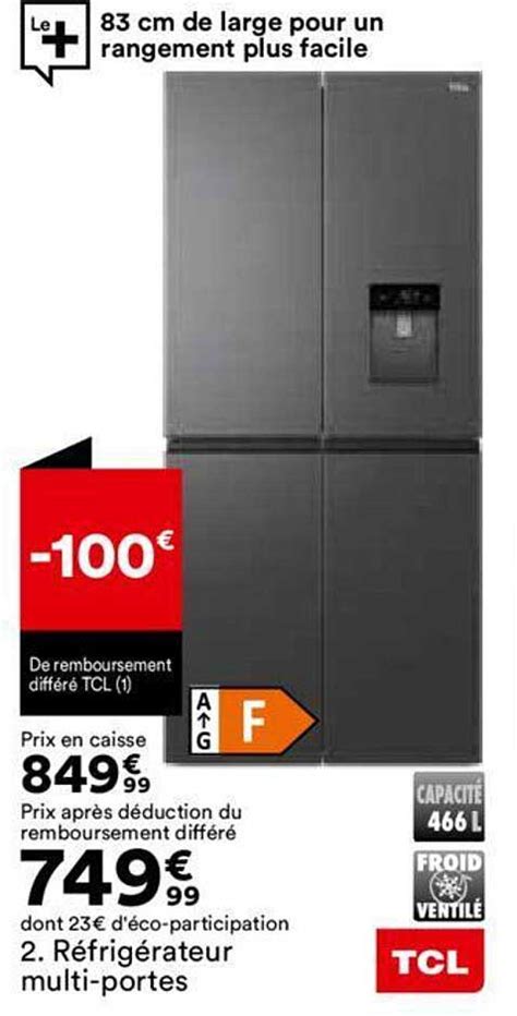 Promo R Frig Rateur Multi Portes Tcl Chez But Icatalogue Fr