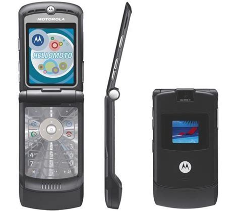 Motorola Razr V3 Flip Phone For Atandt Wireless Black