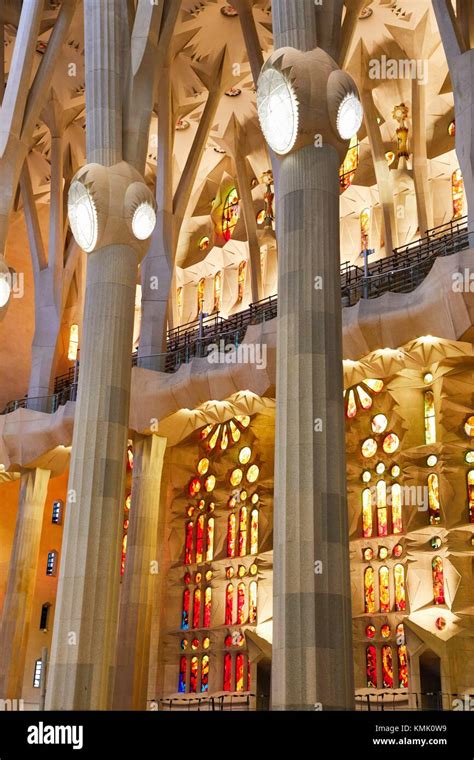 La Sagrada Familia Church By The Architect Antoni Gaudi Eixample