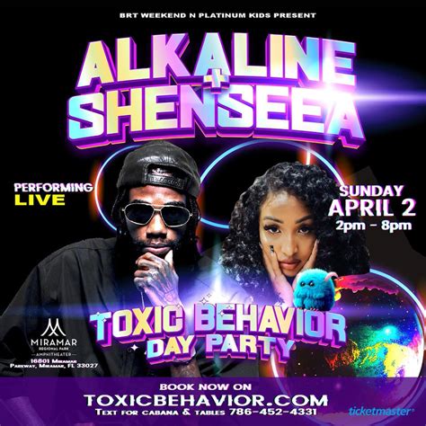 Toxic Behavior Alkaline Shenseea Performing Live Miramar